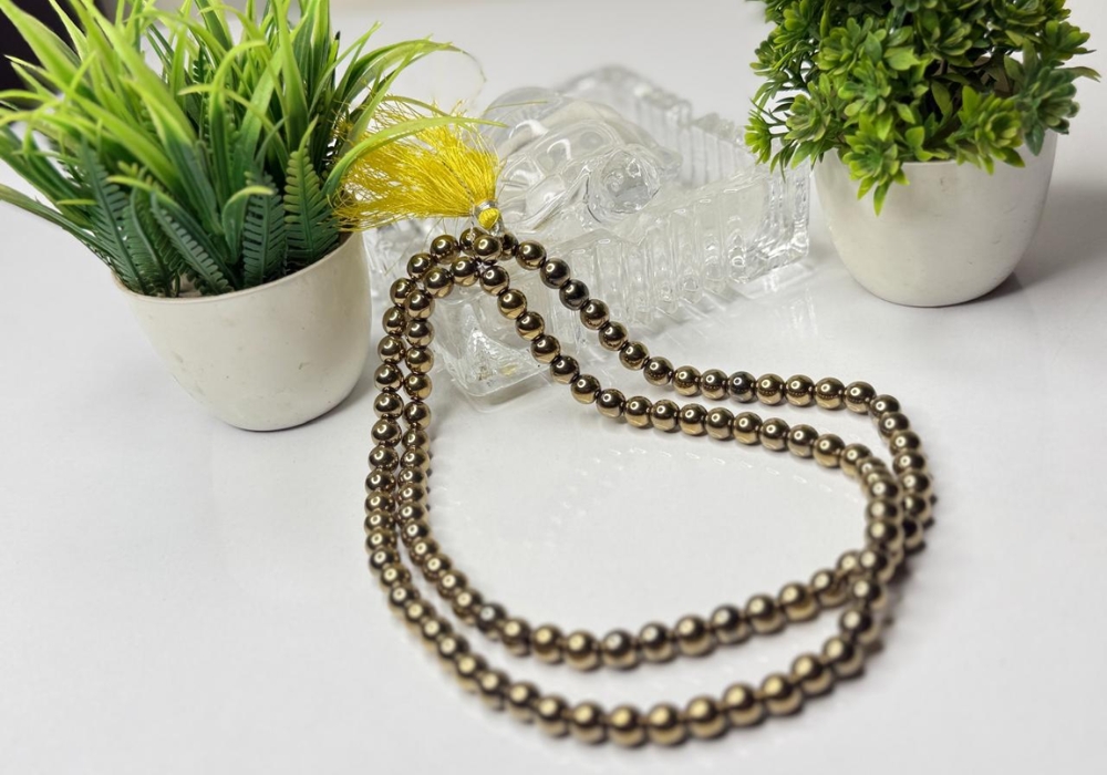 Raw Pyrite Mala