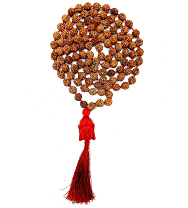 5 Mukhi Rudraksha Mala – Peace, Meditation, Spiritual Growth, Positive Energy & Inner Balance