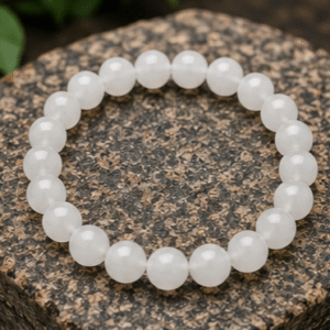 White Agate Bracelet – Peace, Protection, Emotional Balance, Clarity & Positive Energy